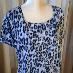 Rachel Rachel Roy Leopard Crossover w/buckle